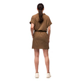 Back view on-model of Indyeva Frivol Shirt in Umber colour
