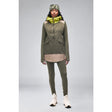 On-model front view of Indyeva Women's Linoa Tunic in Agate/Limetta CB colour