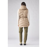 Back on-model view of Indyeva Selimut II Insulated Tunic Women's in silt colour