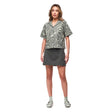 Front view on-model of Indyeva Ulendo VI Skirt in Nephrite colour