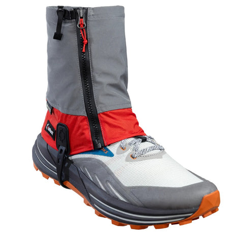 Front view of Kahtoola LEVAgaiter GTX Mid in Cardinal colour