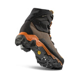 Sole view of La Sportiva Aequilibrium Trek GTX for Men in Chocolate/Papaya colour