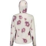 Back view of Maloja women's AlarisM running jacket in shaded white shadow colour