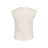 Back view of Maloja women's BersebaM Running Tank in shaded white colour