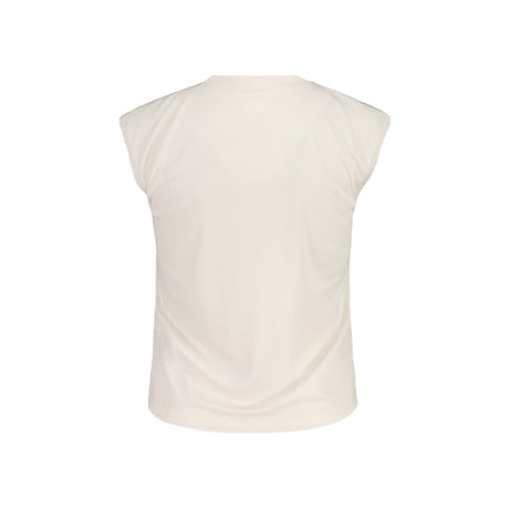Back view of Maloja women's BersebaM Running Tank in shaded white colour