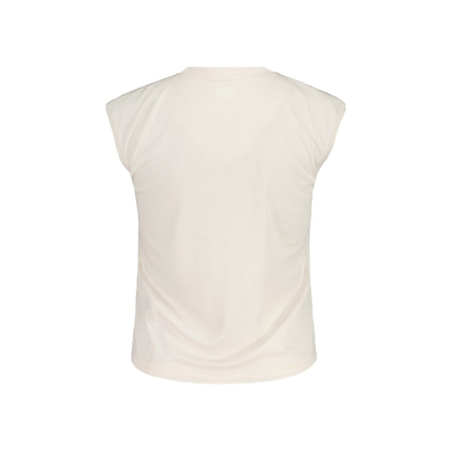 Back view of Maloja women's BersebaM Running Tank in shaded white colour