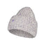 Front view of Maloja's FilsoM. beanie in shaded white colour