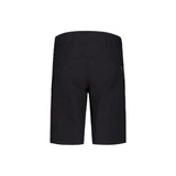 Back view of Maloja's women's fingerkrautM cycle shorts in deep black colour