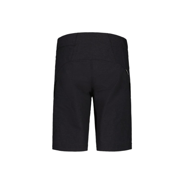 Back view of Maloja's women's fingerkrautM cycle shorts in deep black colour