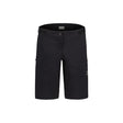 Front view of Maloja's women's fingerkrautM cycle shorts in deep black colour