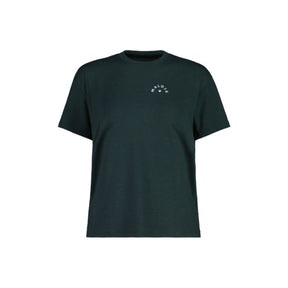 Maloja women's FreihutM cycle tee front view in mountain pine colour