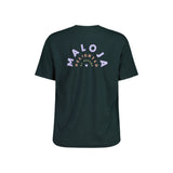 Maloja women's FreihutM cycle tee back view in mountain pine colour