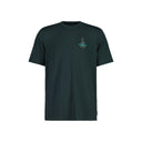 Front view of men's Maloja KasteinM mountain tee in mountain pine colour