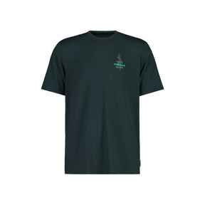 Front view of men's Maloja KasteinM mountain tee in mountain pine colour
