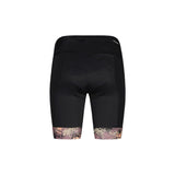 Back view of Maloja SundaM cycle tights for wome in deep black colour