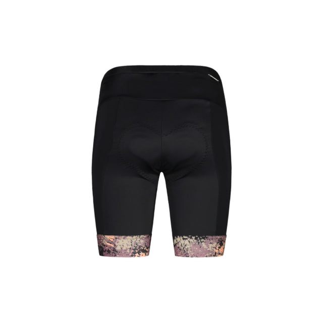 Back view of Maloja SundaM cycle tights for wome in deep black colour