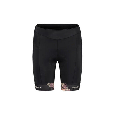 Front view of Maloja SundaM cycle tights for wome in deep black colour