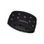 Front view of Maloja's TibabeneM. headband in deep black colour