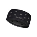 Front view of Maloja's TibabeneM. headband in deep black colour