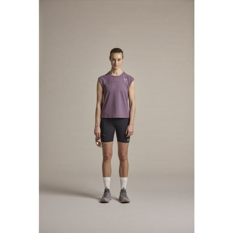 Front view on-model of Maloja TsandiM running tights for women