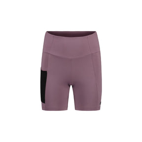 Front view of Maloja TsandiM running tights for women in stormy lilac colour