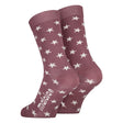 Maloja's VulpotM. socks in stormy lilac colour with white stars