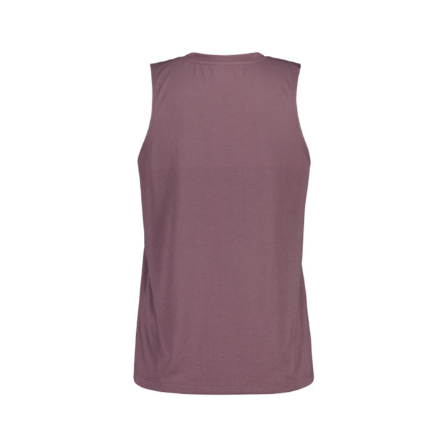 Back view of Maloja WhitneyM women's cycle tank in stormy lilac colour