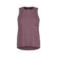 Front view of Maloja WhitneyM women's cycle tank in stormy lilac colour