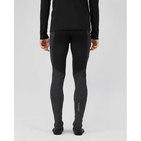 Back on-model view of Mammut Aconcagua L Tights men's in black colour