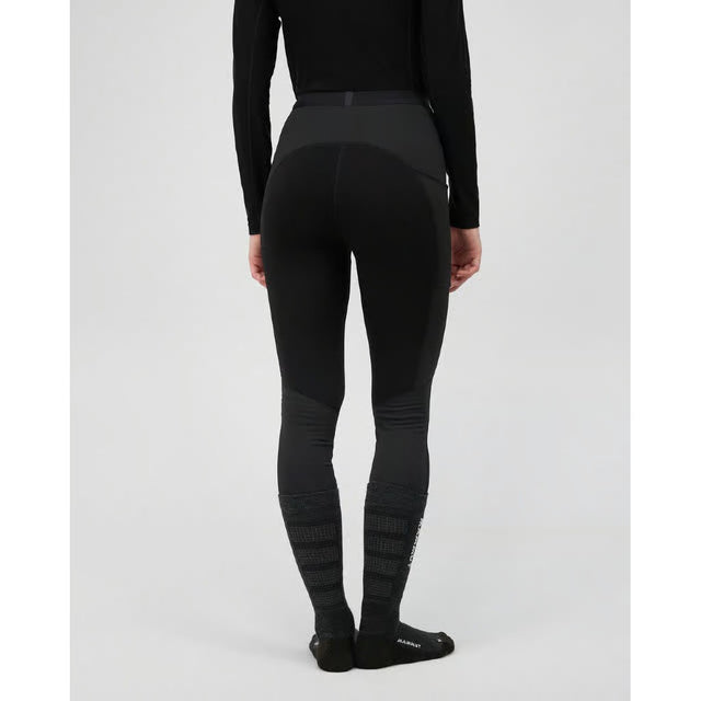 Back on-model view of Mammut Aconcagua L Tights women's in black colour