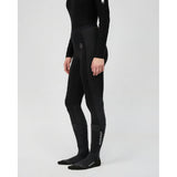 Side on-model view of Mammut Aconcagua L Tights women's in black colour