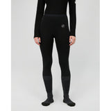 Front on-model view of Mammut Aconcagua L Tights women's in black colour