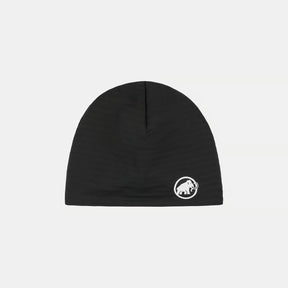 Front view of Mammut Taiss beanie in black colour