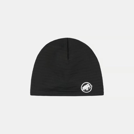 Front view of Mammut Taiss beanie in black colour