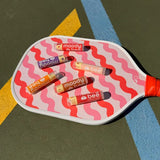 Label view of moody bee summer lip balm box set