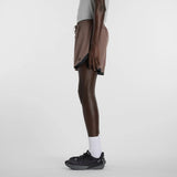 Side view of New Balance RC Essential Shorts 5" Men's in Cortado with slate grey colour