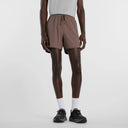 Front view of New Balance RC Essential Shorts 5" Men's in Cortado with slate grey colour