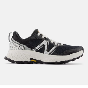 Side view of women's New Balance Hierro v7 running shoes in blacktop colour