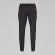 Front view of Norrona Senja Flex1 Trackster pants for men in caviar black colour