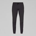 Front view of Norrona Senja Flex1 Trackster pants for men in caviar black colour