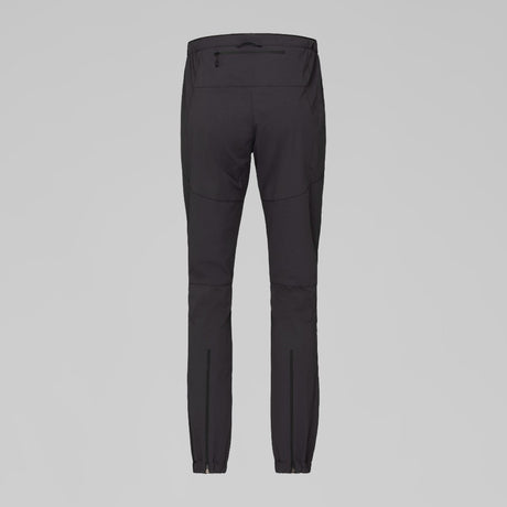 Back view of Norrona Senja Flex1 Trackster pants for women in caviar black colour