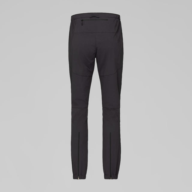 Back view of Norrona Senja Flex1 Trackster pants for women in caviar black colour