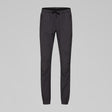 Front view of Norrona Senja Flex1 Trackster pants for women in caviar black colour