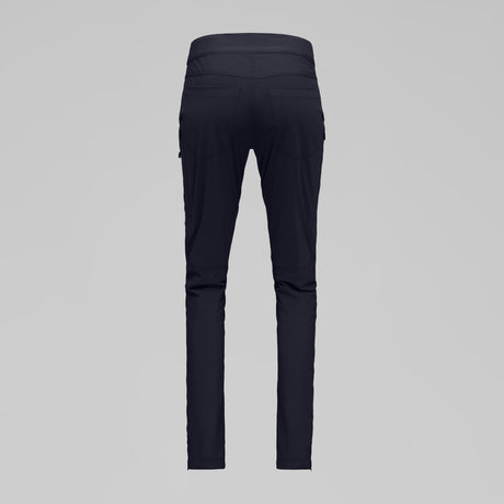 Back view of Norrona femund Flex1 lightweight pants women's in caviar black colour