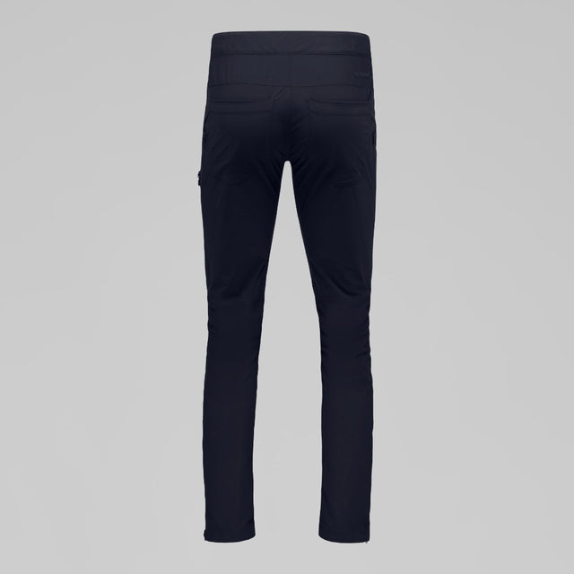 Back view of Norrona femund Flex1 lightweight pants men's in caviar black colour