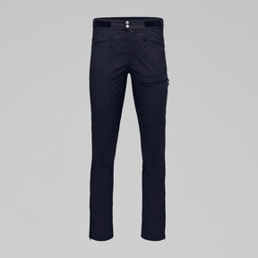 Front view of Norrona femund Flex1 lightweight pants men's in caviar black colour
