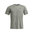 Front view of Ortovox 150 cool beanie T-shirt men's in green sage colour
