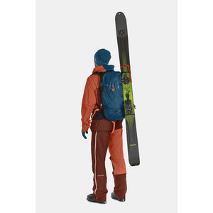 Black ortovox avabag zip-on stowaway bag ski detail attachment