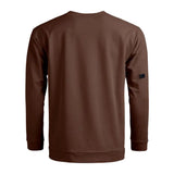 Back view of Ortovox Men's Affinity Crew Neck in dark chestnut