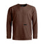 Front view of Ortovox Men's Affinity Crew Neck in dark chestnut